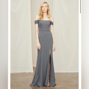AMSALE Eden Bridesmaid Dress in Dove